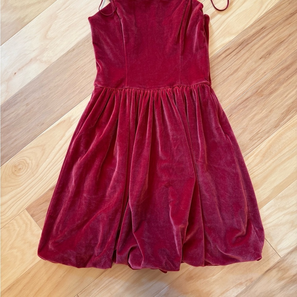Abercrombie & Fitch Rich Burgundy Velvet dress